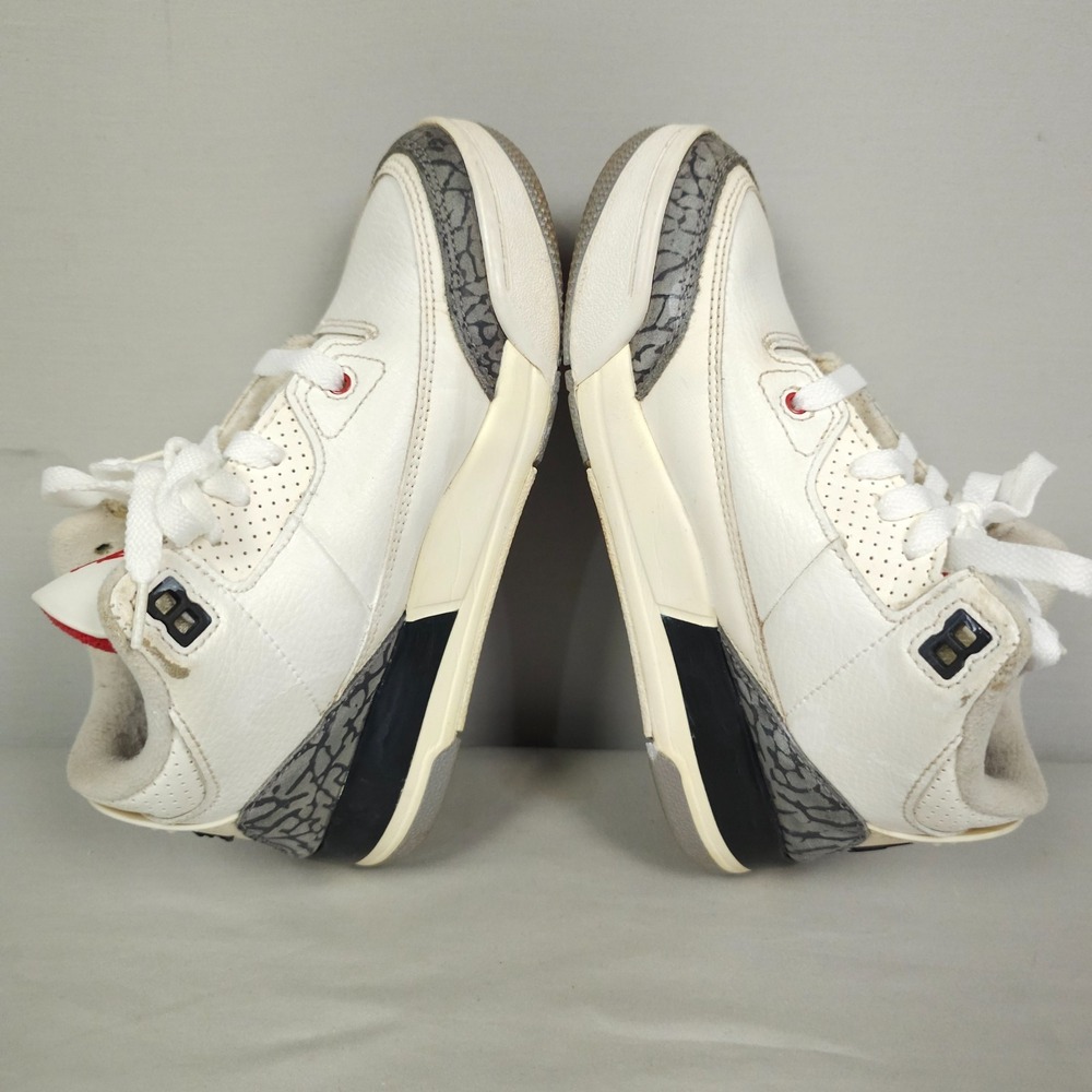 Nike Air Jordan 3 Retro Youth GS Size 1.5Y White Cement Reimagined - Picture 10 of 16